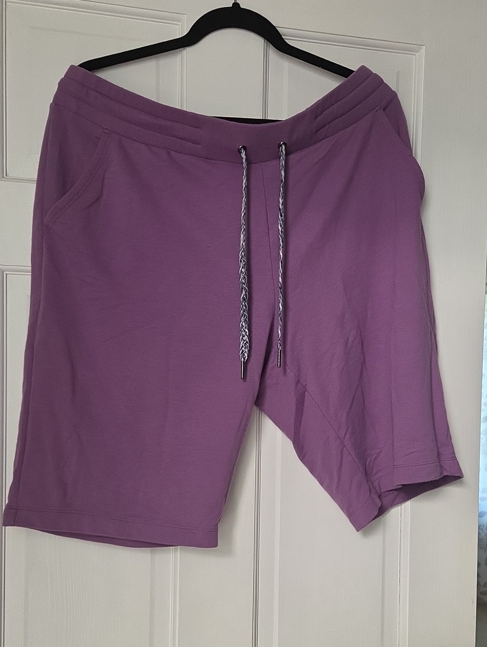 Eddie Bauer Women's Lavender Drawstring Athletic Shorts